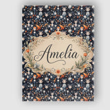 Personalised Name Cute Gothic Dolls with Custom  Unique Gift Idea Elegant Feature Canvas Wall Art Print Decor Picture Ready to Hang