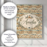 Personalised Name Ancient Desert Village Custom  Unique Gift Idea Elegant Feature Canvas Wall Art Print Decor Picture Ready to Hang