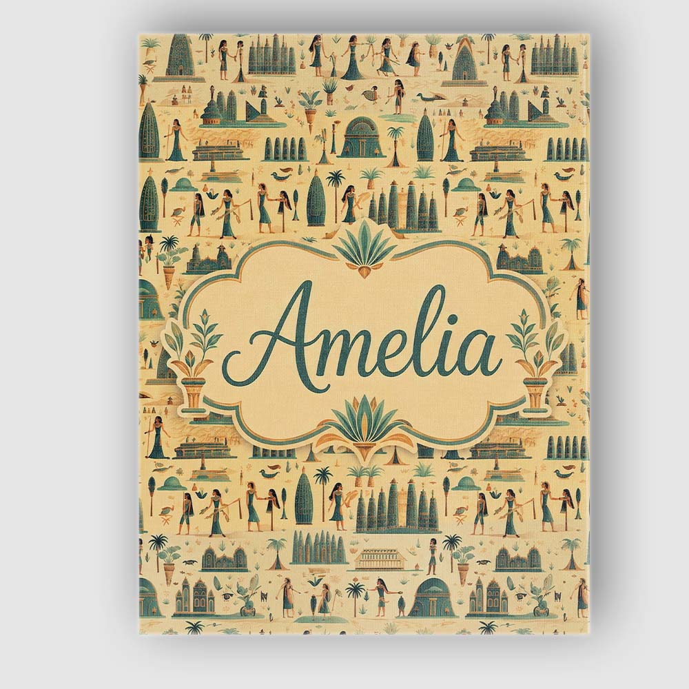 Personalised Name Egyptian Culture People Custom  Unique Gift Idea Elegant Feature Canvas Wall Art Print Decor Picture Ready to Hang