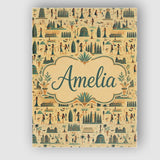 Personalised Name Egyptian Culture People Custom  Unique Gift Idea Elegant Feature Canvas Wall Art Print Decor Picture Ready to Hang