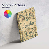 Personalised Name Egyptian Culture People Custom  Unique Gift Idea Elegant Feature Canvas Wall Art Print Decor Picture Ready to Hang