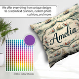 Custom Name Classic Sailing Ships Sea Seamless Pattern Name Cute Square Filled Cushion Throw Pillow Sofa Bed Home Decor Zip Washable UK Made