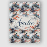 Personalised Name Asian Woman Floral Tree Custom  Unique Gift Idea Elegant Feature Canvas Wall Art Print Decor Picture Ready to Hang