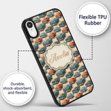 Classic Vintage Cars Style Seamless Pattern Name Custom Name Protective Phone Case Mobile Cover Durable Everyday Smartphone Shock Resistant