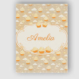 Personalised Name Cute Cupcake and Clouds Sweet Dessert Seamless Custom  Interior Canvas Wall Art Print Decor Picture Ready to Hang