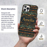 Apothecary Shelf Bottles Herbs Vintage Seamless Custom Name Protective Phone Case Mobile Cover Durable Everyday Smartphone Shock Resistant