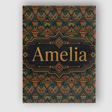 Personalised Name African Tribal Abstract Custom  Unique Gift Idea Elegant Feature Canvas Wall Art Print Decor Picture Ready to Hang
