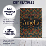 Personalised Name African Tribal Abstract Custom  Unique Gift Idea Elegant Feature Canvas Wall Art Print Decor Picture Ready to Hang