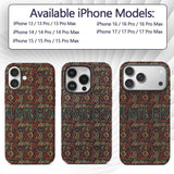 African Tribal Wavy Line Abstract Printed Design Custom Name Protective Phone Case Mobile Cover Durable Everyday Smartphone Shock Resistant