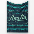 Mystic Mountain Forest Layers Seamless Pattern Name Cute Unique Gift  Personalised Custom Name Super Soft Fleece Blanket Bed Sofa Throw