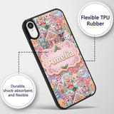 Cute Kawaii Christmas Gingerbread Toy Soldier Custom Name Protective Phone Case Mobile Cover Durable Everyday Smartphone Shock Resistant