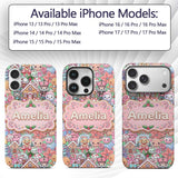Cute Kawaii Christmas Gingerbread Toy Soldier Custom Name Protective Phone Case Mobile Cover Durable Everyday Smartphone Shock Resistant
