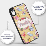 Cute Kawaii Santa Snowman Gift Characters Warm Custom Name Protective Phone Case Mobile Cover Durable Everyday Smartphone Shock Resistant