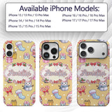 Cute Kawaii Santa Snowman Gift Characters Warm Custom Name Protective Phone Case Mobile Cover Durable Everyday Smartphone Shock Resistant