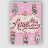 Personalised Name Cute Nutcracker Soldiers Custom  Unique Gift Idea Elegant Feature Canvas Wall Art Print Decor Picture Ready to Hang