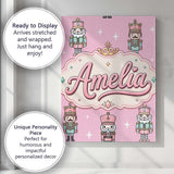 Personalised Name Cute Nutcracker Soldiers Custom  Unique Gift Idea Elegant Feature Canvas Wall Art Print Decor Picture Ready to Hang