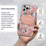 Cute Christmas Gingerbread Candy Printed Design Custom Name Protective Phone Case Mobile Cover Durable Everyday Smartphone Shock Resistant