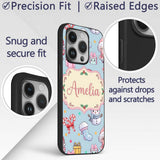 Cute Santa Snowman Gifts Candy Printed Design Custom Name Protective Phone Case Mobile Cover Durable Everyday Smartphone Shock Resistant