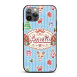 Christmas Gingerbread House Snowman Deer Seamless Custom Name Protective Phone Case Mobile Cover Durable Everyday Smartphone Shock Resistant