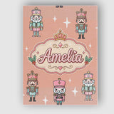 Personalised Name Nutcracker Soldiers Custom Modern Room Accent Creative Decorator Style Canvas Wall Art Print Decor Picture Ready to Hang