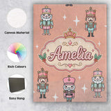 Personalised Name Nutcracker Soldiers Custom Modern Room Accent Creative Decorator Style Canvas Wall Art Print Decor Picture Ready to Hang