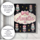 Personalised Name Pastel Nutcracker Soldiers Custom Bespoke  Contemporary Display Canvas Wall Art Print Decor Picture Ready to Hang