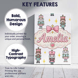 Personalised Name Pastel Nutcracker Soldiers Custom Bespoke  Contemporary Display Canvas Wall Art Print Decor Picture Ready to Hang