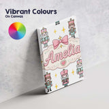 Personalised Name Pastel Nutcracker Soldiers Custom Bespoke  Contemporary Display Canvas Wall Art Print Decor Picture Ready to Hang