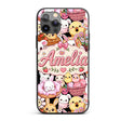 Cute Easter Bunny Chick Basket Egg Sweet Kawaii Custom Name Protective Phone Case Mobile Cover Durable Everyday Smartphone Shock Resistant