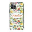 Cute Cartoon Dogs Crowd Multicolour Seamless Custom Name Protective Phone Case Mobile Cover Durable Everyday Smartphone Shock Resistant