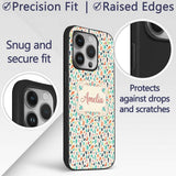 Geometric Crystal Gemstone Light Printed Design Custom Name Protective Phone Case Mobile Cover Durable Everyday Smartphone Shock Resistant