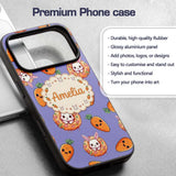 Cute Kawaii Bunny with Carrot Donut Seamless Custom Name Protective Phone Case Mobile Cover Durable Everyday Smartphone Shock Resistant