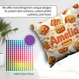 Custom Name Kawaii Burger Fries Hotdog Fast Food Pattern Gingham Square Filled Cushion Throw Pillow Sofa Bed Home Decor Zip Washable UK Made