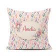 Custom Name Multicolor Crystal Seamless Soft Background Abstract Square Filled Cushion Throw Pillow Sofa Bed Home Decor Zip Washable UK Made