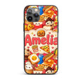 Cute Kawaii Fast Food Junk Snacks Printed Design Custom Name Protective Phone Case Mobile Cover Durable Everyday Smartphone Shock Resistant