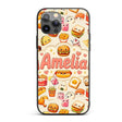 Cute Kawaii Fast Food Sushi Decorative Design Custom Name Protective Phone Case Mobile Cover Durable Everyday Smartphone Shock Resistant