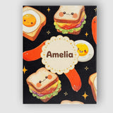 Personalised Name Breakfast Food Eggs Custom Modern Room Accent Creative Decorator Style Canvas Wall Art Print Decor Picture Ready to Hang