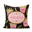 Custom Name Kawaii French Fries Fast Food Seamless Pattern White Square Filled Cushion Throw Pillow Sofa Bed Home Decor Zip Washable UK Made