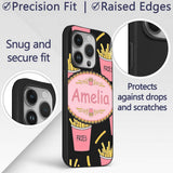 Cute Kawaii French Fries Fast Food Printed Design Custom Name Protective Phone Case Mobile Cover Durable Everyday Smartphone Shock Resistant