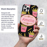 Cute Kawaii French Fries Fast Food Printed Design Custom Name Protective Phone Case Mobile Cover Durable Everyday Smartphone Shock Resistant