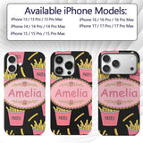Cute Kawaii French Fries Fast Food Printed Design Custom Name Protective Phone Case Mobile Cover Durable Everyday Smartphone Shock Resistant