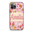 Kawaii Food Collection Sushi Fruit Drinks Soft Custom Name Protective Phone Case Mobile Cover Durable Everyday Smartphone Shock Resistant