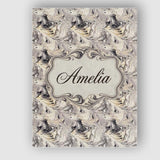 Personalised Name Neutral Beige Black Fluid Custom  Bespoke Interior Contemporary Canvas Wall Art Print Decor Picture Ready to Hang