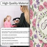 Classic Floral Peony Lilac Beige Seamless Pattern Name Cute Unique  Personalised Custom Name Super Soft Fleece Blanket Bed Sofa Throw