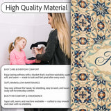 Intricate Moroccan Star Tile Blue Beige Pattern Seamless Name Cute  Personalised Custom Name Super Soft Fleece Blanket Bed Sofa Throw