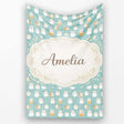 Cute Hamster Winter Snow Seamless Pattern Beautiful Coffee Cup  Personalised Custom Name Super Soft Fleece Blanket Bed Sofa Throw