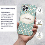Cute Hamster Winter Snow Seamless Printed Design Custom Name Protective Phone Case Mobile Cover Durable Everyday Smartphone Shock Resistant