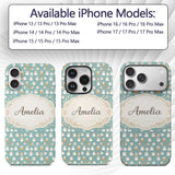Cute Hamster Winter Snow Seamless Printed Design Custom Name Protective Phone Case Mobile Cover Durable Everyday Smartphone Shock Resistant