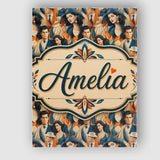 Personalised Name Deco Fashion Couple Custom  Unique Gift Idea Modern Room Accent Canvas Wall Art Print Decor Picture Ready to Hang