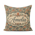 Custom Name Ornate Octopus and Coral Reef Seamless Pattern Ocean Square Filled Cushion Throw Pillow Sofa Bed Home Decor Zip Washable UK Made